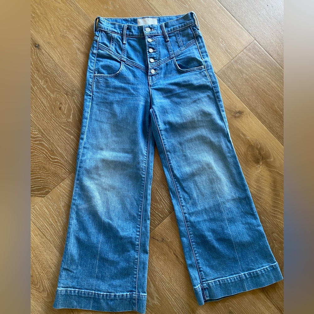 Mother Superior Swooner Roller Yoke Front Crop jeans